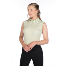 Bezrukávkové polo tričko -Catherine- pistáciová