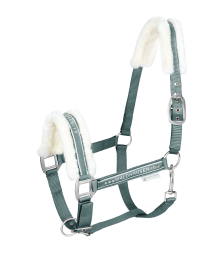 Ohlávka s beránkem Waldhausen Elegant, borovicově zelená