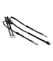 Kožený poprsník Waldhausen X-Line, černá  