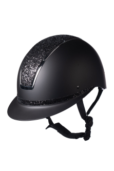Jezdecká přilba HKM Lady Shield Elegant, černá/stříbrná
