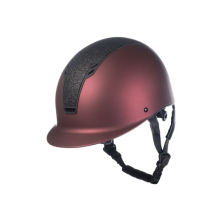 Helma jezdecká Glitter HKM,tmavě červená/černá