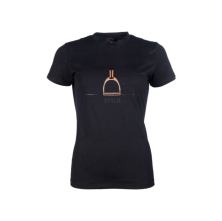 Triko Equine Sports HKM, dámské, černá/rosegold