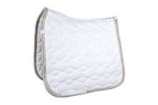 Podsedlová dečka HKM Crystal Fashion, bílá