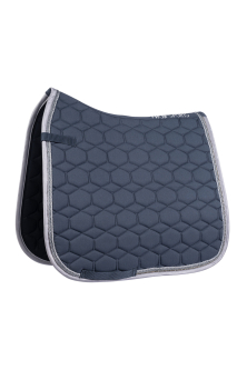 Podsedlová dečka HKM Crystal Fashion, tmavě šedá