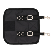 Rozšiřující hrudní díl s umělým beránkem QHP - 150g, černá