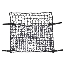Síť na seno QHP Slowfeeder 120x90 cm - oka 6x6 cm a 4,5x4,5 cm, černá
