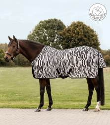 Síťová deka Waldhausen - s křížovým zapínáním, zebra