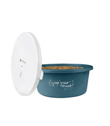 Miska na krmení s víkem Waldhausen - 2l, petrolejová