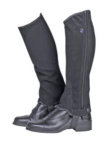 Minichapsy HKM - imitace nubukové kůže, černá