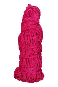 Síť na seno HKM Simple - oka 5x5 cm, růžová