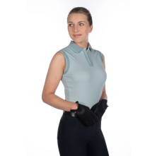 Bezrukávkové polo tričko -Catherine- světle modré