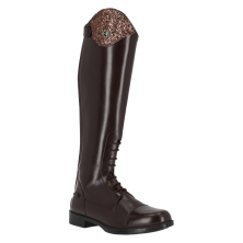 Dětské jezdecké boty QHP Romy Junior - Standard - standardní lýtko, hnědá
