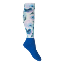 Jezdecké podkolenky HKM Essentials, královská modrá/světle modrá