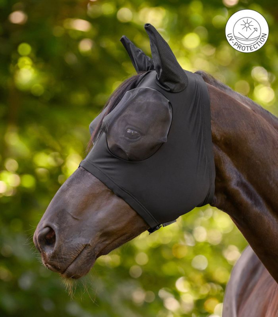 Elastická maska proti hmyzu Waldhausen Puck, černá