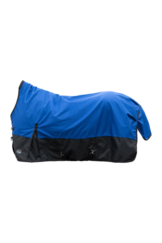  Výběhová nepromokavá deka s vyšším krkem HKM Glasgow - s fleecovou podšívkou, modrá/černá