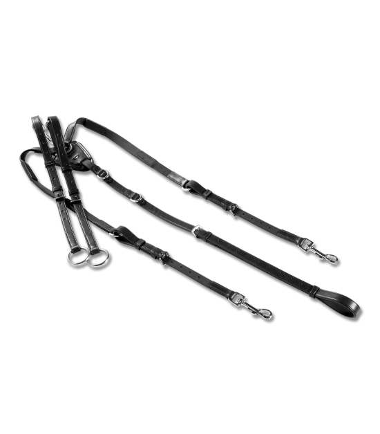 Kožený poprsník Waldhausen X-Line, černá  