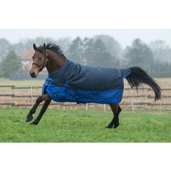Nepromokavá deka -Chester- 600D, 300g, tmavě modrá/modrá