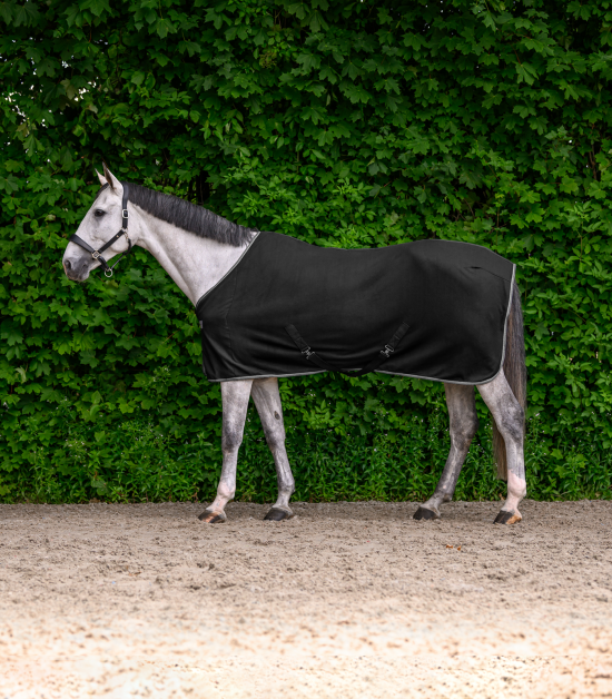 Odpocovací deka Waldhausen Economic - s křížovým zapínáním, černá