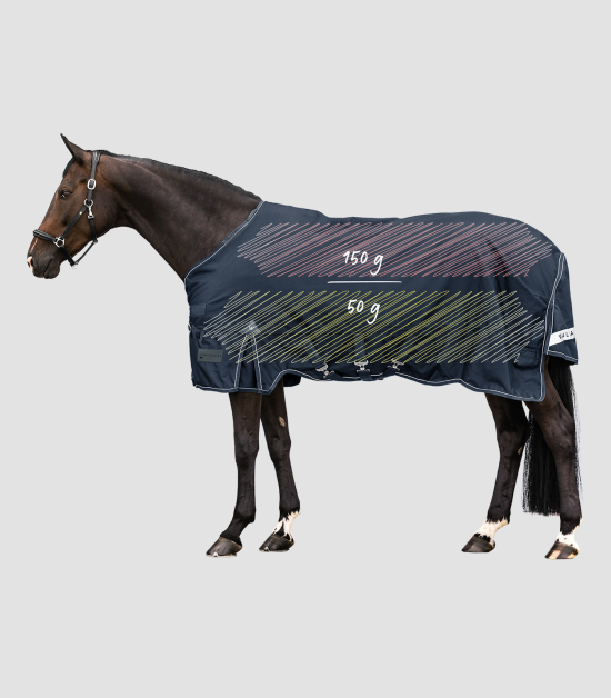 Zimní výběhová deka Waldhausen SCANDIC Multi Layer - 150 g / 50 g, tmavě modrá