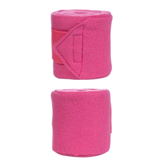 Bandáže fleecové Classic HKM 4 ks,růžové