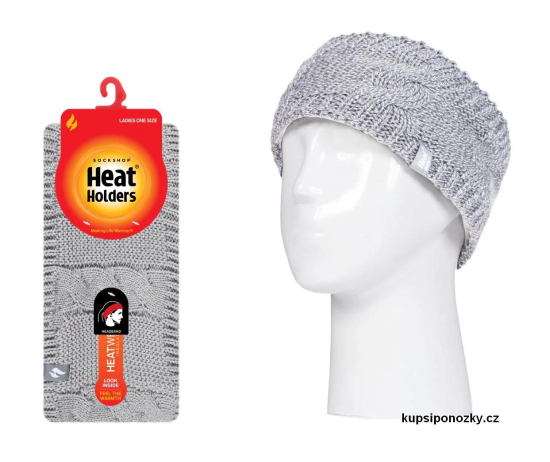 Dámská čelenka Heat Holders Alta, šedá