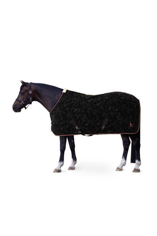 Fleecová deka Horze Pegasus, šedá