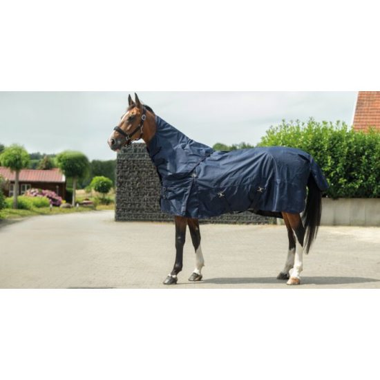 Výběhová/zimní deka HKM Kombi 2 - 1200D, tmavě modrá