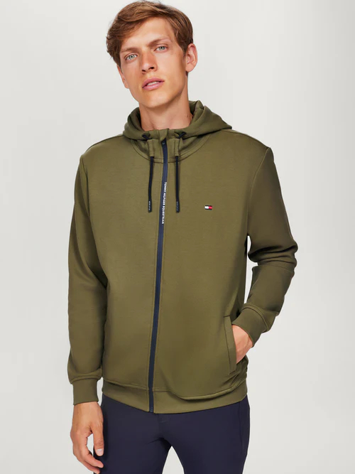 Pánská mikiny TOMMY HILFIGER - Oliv