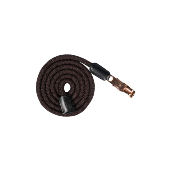 Vodítko -Rosegold Glamour- Style s panik karabinou hnědá