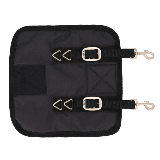 Rozšiřující hrudní díl s umělým beránkem QHP - 150g, černá