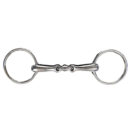 Anatomické stihlové udidlo HKM - 2x lomené, 16 mm