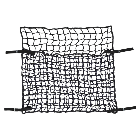 Síť na seno QHP Slowfeeder 120x90 cm - oka 6x6 cm a 4,5x4,5 cm, černá