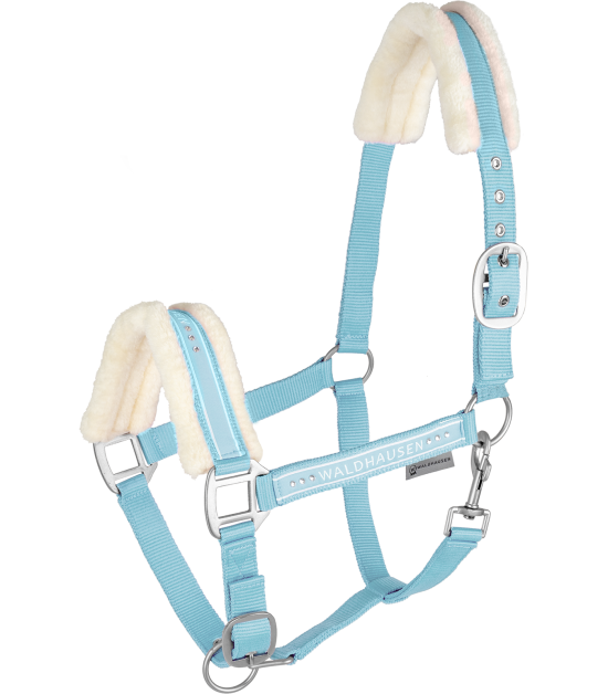 Ohlávka s beránkem Waldhausen Elegant, světle modrá