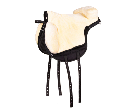 Jezdecký pad QHP Super Soft, černá/přírodní