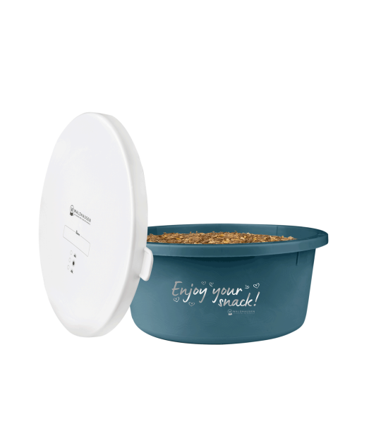 Miska na krmení s víkem Waldhausen - 2l, petrolejová