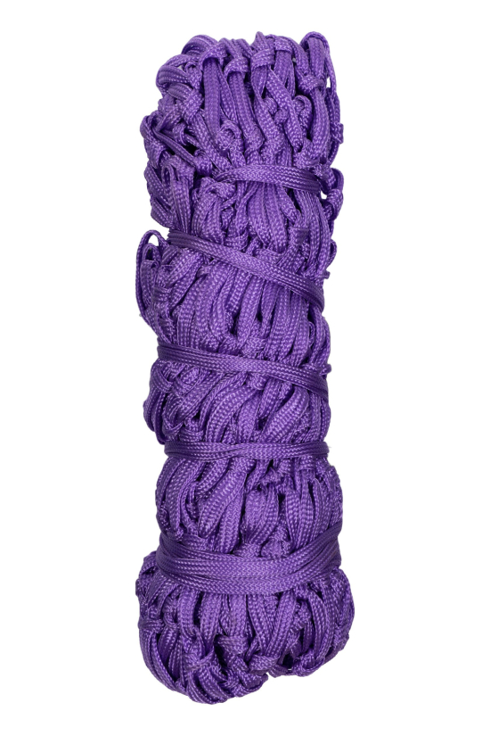 Síť na seno HKM Simple - oka 5x5 cm, fialová