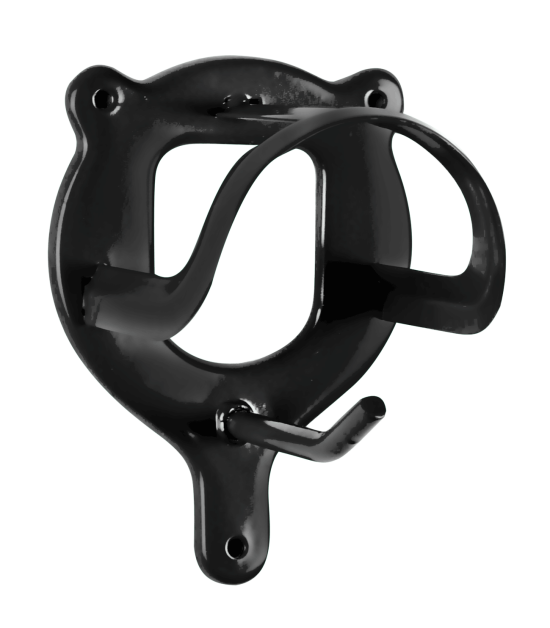 Kovový věšák na uzdečku Waldhausen, černá