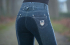 Jezdecké pantalony HKM - Miss Blink - 1/1 celosed Alos, jeansová modrá/tmavě modrá