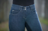 Jezdecké pantalony HKM - Miss Blink - 1/1 celosed Alos, jeansová modrá/tmavě modrá