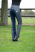 Jezdecké pantalony HKM - Miss Blink - 1/1 celosed Alos, jeansová modrá/tmavě modrá