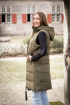 Dámská dlouhá vesta HKM Misty, khaki