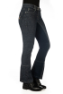 Jezdecké pantalony HKM - Miss Blink - 1/1 celosed Alos, jeansová modrá/tmavě modrá