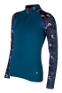 Funkční triko HKM Essentials Flower, petrolejová