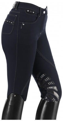 Jezdecké rajtky EasyRider X-GRIP, tmavě modrá