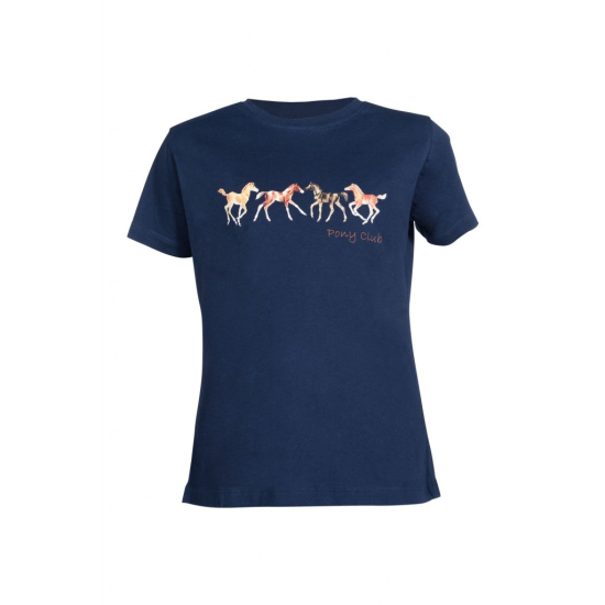 Dětské triko HKM Pony Club tmavě modré